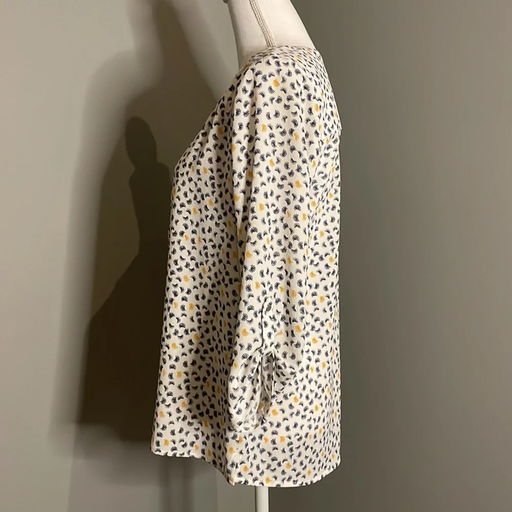 ARMAND THIERY WOMENS BLOUSE WITH SILVER TASSEL FRONT ZIPPER - Picture 4 of 15